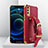 Handyhülle Hülle Luxus Leder Schutzhülle XD3 für Vivo Y20s Rot