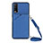 Handyhülle Hülle Luxus Leder Schutzhülle Y01B für Vivo Y12s Blau
