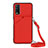Handyhülle Hülle Luxus Leder Schutzhülle Y01B für Vivo Y12s Rot