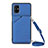 Handyhülle Hülle Luxus Leder Schutzhülle Y02B für Samsung Galaxy M51 Blau