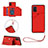 Handyhülle Hülle Luxus Leder Schutzhülle Y03B für Samsung Galaxy A51 5G Rot