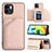 Handyhülle Hülle Luxus Leder Schutzhülle YB1 für Xiaomi Redmi A2 Rosegold