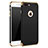Handyhülle Hülle Luxus Metall Rahmen und Kunststoff F05 für Apple iPhone 8 Plus Schwarz