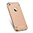 Handyhülle Hülle Luxus Metall Rahmen und Kunststoff für Apple iPhone SE Gold