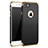 Handyhülle Hülle Luxus Metall Rahmen und Kunststoff M01 für Apple iPhone 7 Schwarz