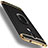 Handyhülle Hülle Luxus Metall Rahmen und Kunststoff mit Fingerring Ständer A03 für Huawei Mate 9 Schwarz