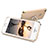 Handyhülle Hülle Luxus Metall Rahmen und Kunststoff mit Fingerring Ständer für Apple iPhone 5 Gold