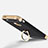 Handyhülle Hülle Luxus Metall Rahmen und Kunststoff mit Fingerring Ständer für Apple iPhone 5S Schwarz
