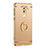 Handyhülle Hülle Luxus Metall Rahmen und Kunststoff mit Fingerring Ständer für Huawei Honor 6X Pro Gold