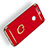 Handyhülle Hülle Luxus Metall Rahmen und Kunststoff mit Fingerring Ständer für Huawei Honor 8 Rot