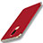 Handyhülle Hülle Luxus Metall Rahmen und Kunststoff Schutzhülle Tasche mit Fingerring Ständer A01 für Huawei G10 Rot