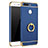 Handyhülle Hülle Luxus Metall Rahmen und Kunststoff Schutzhülle Tasche mit Fingerring Ständer A01 für Huawei Honor V9 Blau