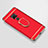 Handyhülle Hülle Luxus Metall Rahmen und Kunststoff Schutzhülle Tasche mit Fingerring Ständer A01 für Huawei Mate 20 X 5G Rot