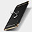 Handyhülle Hülle Luxus Metall Rahmen und Kunststoff Schutzhülle Tasche mit Fingerring Ständer A01 für Huawei Y6s