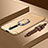 Handyhülle Hülle Luxus Metall Rahmen und Kunststoff Schutzhülle Tasche mit Fingerring Ständer A01 für Oppo Reno2 Z Gold