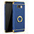Handyhülle Hülle Luxus Metall Rahmen und Kunststoff Schutzhülle Tasche mit Fingerring Ständer A01 für Samsung Galaxy S8 Blau