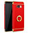 Handyhülle Hülle Luxus Metall Rahmen und Kunststoff Schutzhülle Tasche mit Fingerring Ständer A01 für Samsung Galaxy S8 Rot