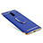 Handyhülle Hülle Luxus Metall Rahmen und Kunststoff Schutzhülle Tasche mit Fingerring Ständer A01 für Xiaomi Pocophone F1 Blau