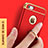 Handyhülle Hülle Luxus Metall Rahmen und Kunststoff Schutzhülle Tasche mit Fingerring Ständer A02 für Apple iPhone SE