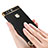 Handyhülle Hülle Luxus Metall Rahmen und Kunststoff Schutzhülle Tasche mit Fingerring Ständer A02 für Huawei P9 Plus