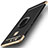 Handyhülle Hülle Luxus Metall Rahmen und Kunststoff Schutzhülle Tasche mit Fingerring Ständer A02 für Huawei P9 Plus Schwarz