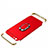 Handyhülle Hülle Luxus Metall Rahmen und Kunststoff Schutzhülle Tasche mit Fingerring Ständer T01 für Apple iPhone 11 Pro Max