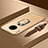 Handyhülle Hülle Luxus Metall Rahmen und Kunststoff Schutzhülle Tasche mit Fingerring Ständer T01 für Huawei Mate 30 Pro Gold