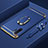 Handyhülle Hülle Luxus Metall Rahmen und Kunststoff Schutzhülle Tasche mit Fingerring Ständer T01 für Samsung Galaxy Note 10 Plus 5G