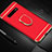 Handyhülle Hülle Luxus Metall Rahmen und Kunststoff Schutzhülle Tasche mit Fingerring Ständer T01 für Samsung Galaxy S10
