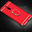 Handyhülle Hülle Luxus Metall Rahmen und Kunststoff Schutzhülle Tasche mit Fingerring Ständer T01 für Xiaomi Mi 9T Pro