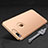 Handyhülle Hülle Luxus Metall Rahmen und Kunststoff Schutzhülle Tasche mit Fingerring Ständer und Lanyard für Apple iPhone 8 Plus Gold