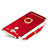 Handyhülle Hülle Luxus Metall Rahmen und Kunststoff Schutzhülle Tasche mit Fingerring Ständer und Lanyard für Huawei Enjoy 6S Rot