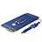 Handyhülle Hülle Luxus Metall Rahmen und Kunststoff Schutzhülle Tasche mit Fingerring Ständer und Lanyard für Huawei Enjoy 8 Plus Blau