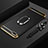 Handyhülle Hülle Luxus Metall Rahmen und Kunststoff Schutzhülle Tasche mit Fingerring Ständer und Lanyard für Huawei Honor 7S