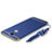 Handyhülle Hülle Luxus Metall Rahmen und Kunststoff Schutzhülle Tasche mit Lanyard für Huawei Enjoy 7 Plus Blau