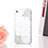 Handyhülle Hülle Luxus Strass Diamant Schutzhülle Blumen für Apple iPhone 4 Weiß