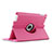 Handyhülle Hülle Rotierende Tasche Leder für Apple iPad 3 Pink