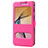 Handyhülle Hülle Stand Tasche Leder für Samsung Galaxy J7 Prime Pink