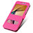Handyhülle Hülle Stand Tasche Leder für Samsung Galaxy J7 Prime Pink