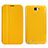 Handyhülle Hülle Stand Tasche Leder für Samsung Galaxy Note 2 N7100 N7105 Gelb