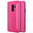 Handyhülle Hülle Stand Tasche Leder für Samsung Galaxy S9 Plus Pink Petit