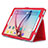 Handyhülle Hülle Stand Tasche Leder für Samsung Galaxy Tab S2 9.7 SM-T810 SM-T815 Rot