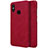 Handyhülle Hülle Stand Tasche Leder für Xiaomi Mi 8 Rot