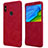 Handyhülle Hülle Stand Tasche Leder für Xiaomi Redmi Note 5 Rot
