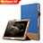 Handyhülle Hülle Stand Tasche Leder L03 für Huawei MediaPad M2 10.0 M2-A01 M2-A01W M2-A01L Blau