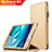 Handyhülle Hülle Stand Tasche Leder L04 für Huawei Mediapad M3 8.4 BTV-DL09 BTV-W09 Gold