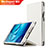 Handyhülle Hülle Stand Tasche Leder L04 für Huawei Mediapad M3 8.4 BTV-DL09 BTV-W09 Weiß
