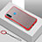 Handyhülle Hülle Ultra Dünn Schutzhülle Tasche Durchsichtig Transparent Matt H01 für Huawei P30 Lite New Edition Rot