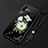 Handyhülle Silikon Hülle Gummi Schutzhülle Blumen für Huawei Enjoy 9s Schwarz