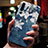 Handyhülle Silikon Hülle Gummi Schutzhülle Blumen für Huawei P30 Blau